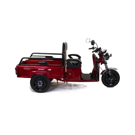 Produse, Triciclu Electric Cu Remorca Rotakt Nautilus 1600W, viteza maxima 25 km/h, Autonomie 44 km Baterie plumb-acid 60V 32Ah Greutate maxima 364 kg, Fara permis - Rosu, 2, atomico.ro