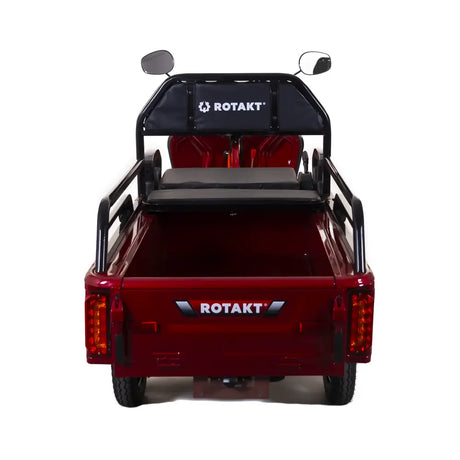 Produse, Triciclu Electric Cu Remorca Rotakt Nautilus 1600W, viteza maxima 25 km/h, Autonomie 44 km Baterie plumb-acid 60V 32Ah Greutate maxima 364 kg, Fara permis - Rosu, 6, atomico.ro
