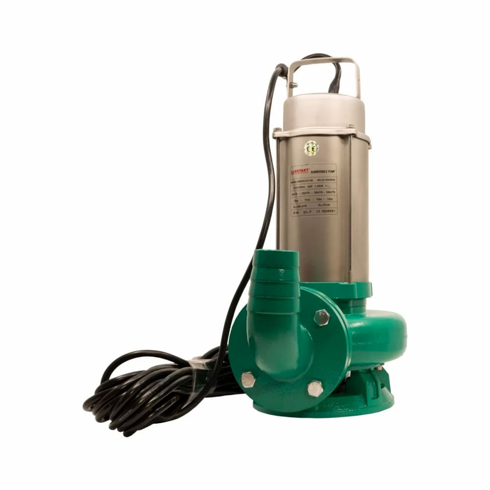 Pompa submersibila apa murdara WSD18-15-1.5A ROTAKT, 1.5 kW, 300 l/m, 2 toli, 1, atomico.ro