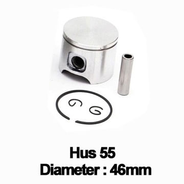 Cilindri, pistoane si segmenti drujba, Piston complet husqvarna 55 46mm -, 5, atomico.ro