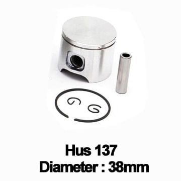 Cilindri, pistoane si segmenti drujba, Piston complet husqvarna 136, 137 38mm -, 1, atomico.ro