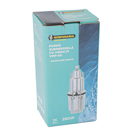 Gradina si Ferma, Pompa submersibila apa curata cu vibratii Gospodarul Profesionist VMP-60 - 280W, 1000 l/h, 4, atomico.ro