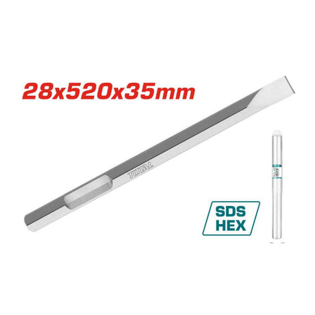 Scule TOTAL, Dalta cu prindere HEX, TOTAL, 28x35x520mm, atomico.ro