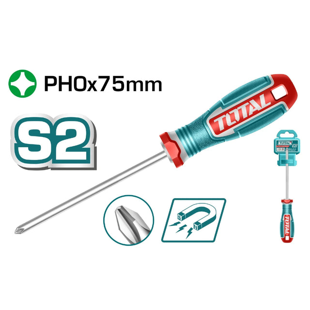 TOTAL - SURUBELNITA PHILLIPS- PH0 - 3.0 - 75MM -INDUSTRIAL