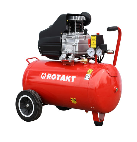 Compresoare cu ulei, Compresor de aer pe ulei Rotakt ROCP, Aer Refulat 250l/min, 2.5CP, Butelie 50L, atomico.ro