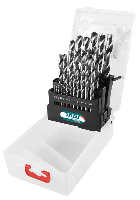 Total, Set burghie pentru metal Total Industrial - HSS 25 buc - RESIGILAT, atomico.ro