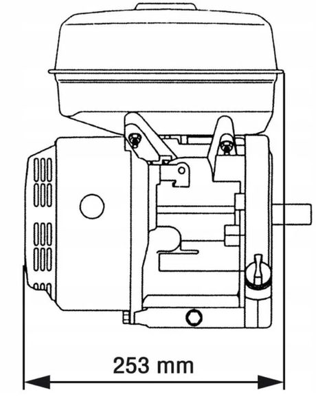 Motoare termice benzina, PROMO Motor benzina WOLFSON GTX-200, 7 CP, 4 Timpi OHV 170F, ax cu pana 20mm, fulie dubla inclusa, 7, atomico.ro