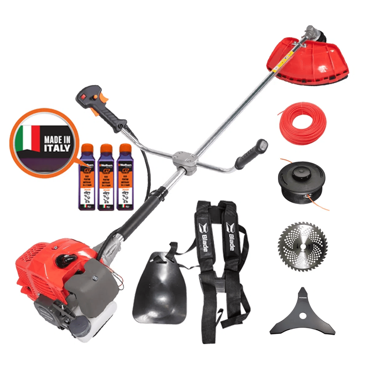 *PROMO*Motocoasa de umar BLADE Alpin 520 - 52cc - benzina, 3.0 CP, 3200rpm - Accesorii incluse, 1, atomico.ro