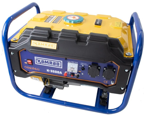 Generatoare de curent, Generator de curent Kamrad   K-3500A, 3000W, 7.5CP, stabilizator tensiune AVR, monofazat, 6, atomico.ro