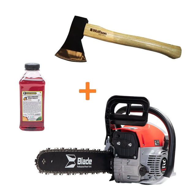 BLADE - DRUJBA - ALPIN 520 - 52CC  1 LAMA,  1 LANT + ulei 0.5L + toporisca
