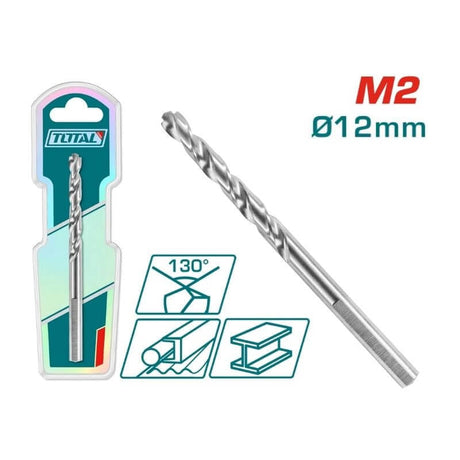 Accesorii scule electrice TOTAL, Burghiu pentru metal TOTAL HSS M2  12mm, atomico.ro