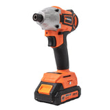 WOLFSON - Masina de insurubat cu impact cu acumulator 21V-2.0Ah Li-Ion 2 acumulatori -  Hex 1/4  -