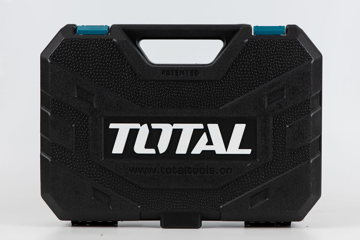 Tusa de chei tubulare TOTAL Industrial - 1/2 cu antrenor - 25 piese, 5, atomico.ro