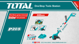 Trimmer gazon TOTAL 20V, 300 mm, 8200 rpm, fir 1.6 mm, fara acumulator si incarcator