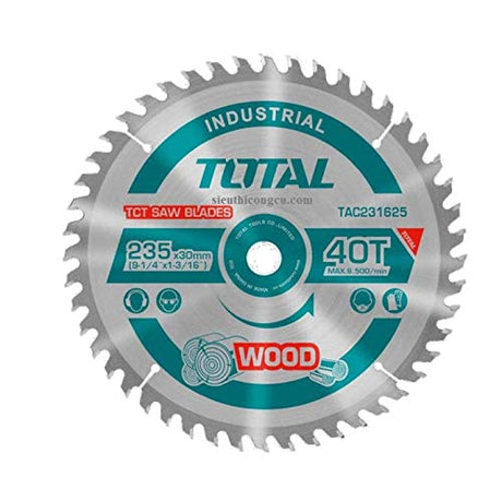 Accesorii scule electrice TOTAL, Panza fierastrau TCT pentru lemn TOTAL - 235x30mm INDUSTRIAL, atomico.ro