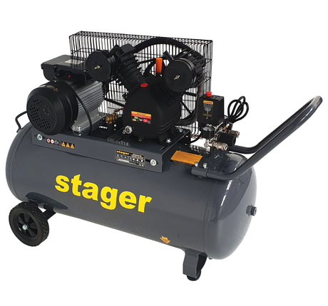 Compresoare cu ulei, Compresor de aer cu ulei Stager HM-V-0.25/100 - 100L, 8bar, 3, atomico.ro