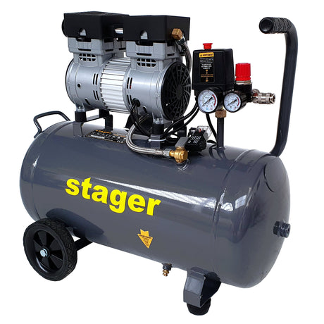 Compresoare si scule pneumatice, Compresor Stager HM50JW-0.75 - 50L - fara ulei, 1, atomico.ro