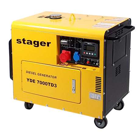 Stager, Generator insonorizat, trifazat, diesel Stager YDE7000TD3 - 5.7kVA, 1, atomico.ro
