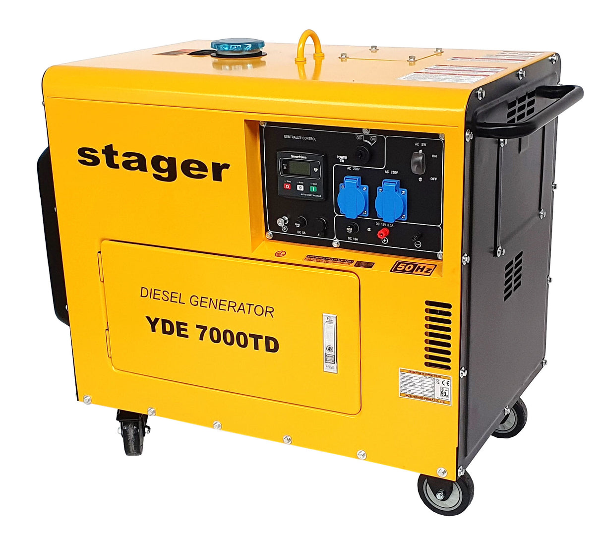 Generator insonorizat, diesel Stager YDE7000TD - 4.5kVA, 1, atomico.ro