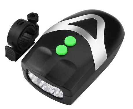 Accesorii pentru biciclete, Lanterna + claxon - 3 led - 3 functii, 2, atomico.ro