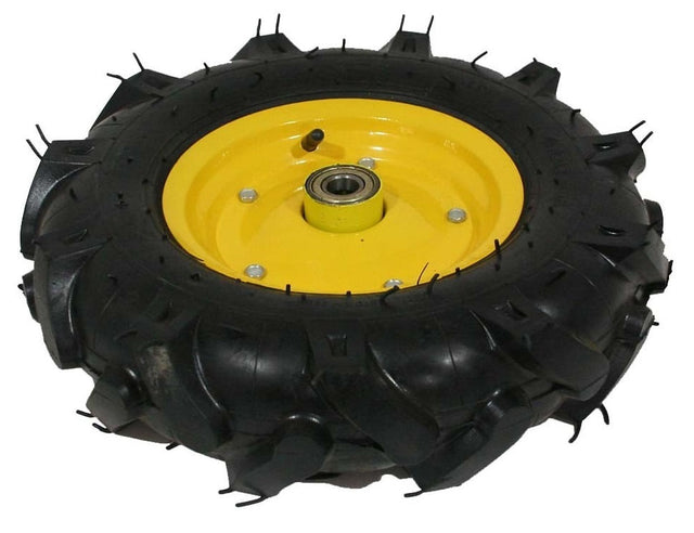 Roata roaba - TT - pentru ax 20mm - cu rulment - crampoane - 4.00-8 4PR
