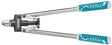 TOTAL - CLESTE NITURI - 17 3,2 MM, 4 MM, 4,8 MM  - OTEL + ALUMINIU