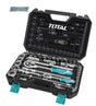 TOTAL - TRUSA DE CHEI TUBULARE 1/2+1/4 CU ANTRENOR 44 PIESE INDUSTRIAL