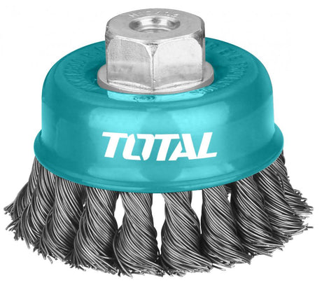 Accesorii scule electrice TOTAL, Perie sarma tip cupa Total - fir rasucit - 100mm, atomico.ro