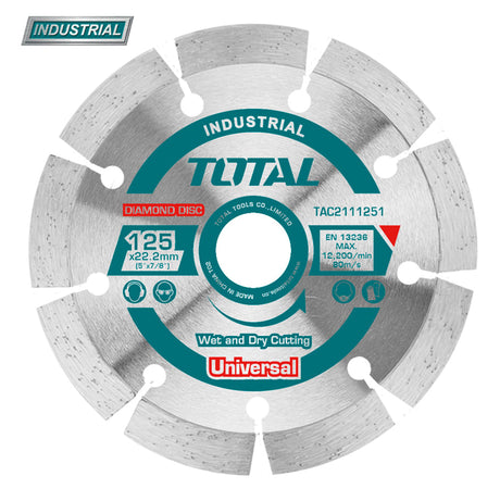 Accesorii scule electrice TOTAL, Disc debitare beton Total Industrial - 180mm TAC2111801, atomico.ro