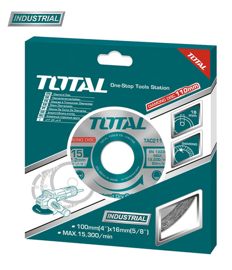 Accesorii scule electrice TOTAL, Disc debitare beton Total Industrial TAC2111151 - 115mm, atomico.ro