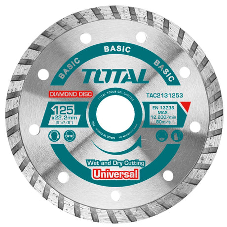 Accesorii scule electrice TOTAL, Disc debitare beton Total Industrial - 125mm TAC2131253, atomico.ro