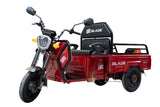 Triciclu Cargo electric BLADE Active R6 1300W, 25 km/h, autonomie pana la 50 km, baterie plumb-acid 72 V/20 Ah, capacitate maxima 500 kg, fara permis, culoare rosu