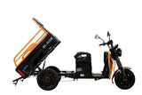 Triciclu Cargo electric BLADE Active R6 1300W, 25 km/h, autonomie pana la 50 km, baterie plumb-acid 72 V/20 Ah, capacitate maxima 500 kg, fara permis, culoare negru-portocaliu