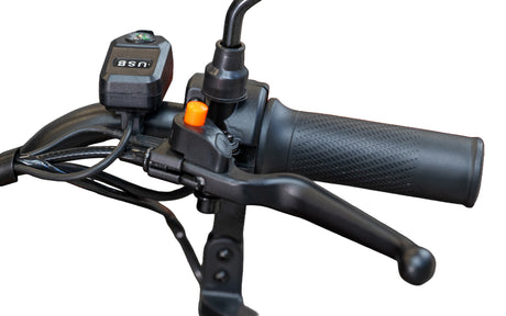 Blade, Triciclu electric BLADE DUO MAX 11, 1200W, 60V 20Ah, 25 km/h, fara permis, autonomie 50 km, 3+1 viteze, portocaliu-negru, 9, atomico.ro