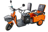 Triciclu electric BLADE DUO MAX 11, 1200W, 60V 20Ah, 25 km/h, fara permis, autonomie 50 km, 3+1 viteze, portocaliu-negru