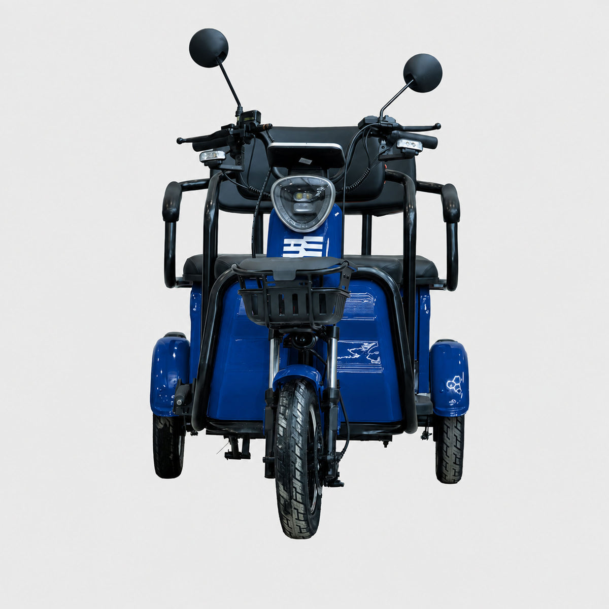 Triciclu electric Blade TRIP X2 2000 W, 25 km/h, autonomie pana la 70 km, baterie plumb- acid 72 V 20 Ah, greutate maxima 160  kg, Fara permis, albastru-negru, 3, atomico.ro