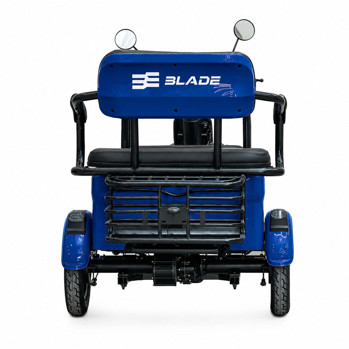 Triciclu electric Blade TRIP X2 2000 W, 25 km/h, autonomie pana la 70 km, baterie plumb- acid 72 V 20 Ah, greutate maxima 160  kg, Fara permis, albastru-negru, 5, atomico.ro