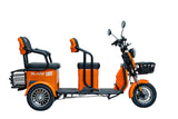 Triciclu electric Blade TRIP X2 2000 W, 25 km/h, autonomie pana la 70 km, baterie plumb- acid 72 V 20 Ah, greutate maxima 160  kg, Fara permis, negru-portocaliu