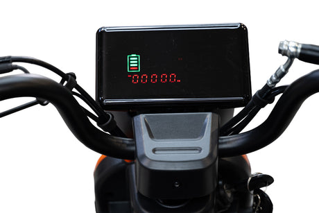 Blade, Triciclu electric persoane BLADE VIVA 14, 1200W, 60V 20Ah, 25 km/h, fara permis, autonomie 50 km, portocaliu-negru, 9, atomico.ro