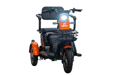 Blade, Triciclu electric persoane BLADE VIVA 14, 1200W, 60V 20Ah, 25 km/h, fara permis, autonomie 50 km, portocaliu-negru, 11, atomico.ro
