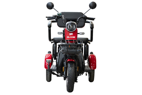 Blade, Triciclu electric persoane BLADE VIVA 14, 1200W, 60V 20Ah, 25 km/h, fara permis, autonomie 50 km, rosu-negru, 2, atomico.ro