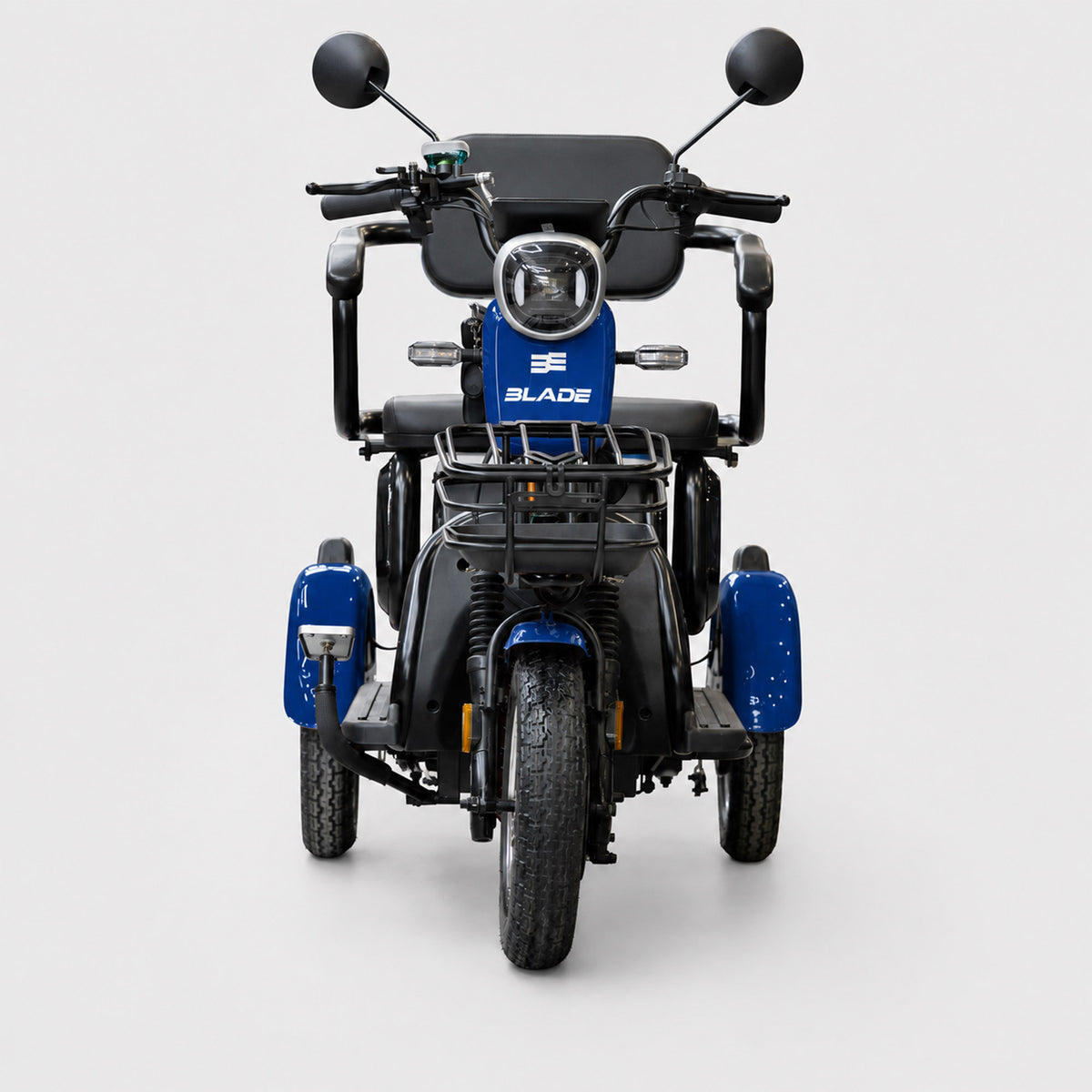 Triciclu electric persoane BLADE VIVA 14, 1200W, 60V 20Ah, 25 km/h, fara permis, autonomie 50 km, albastru-negru, 1, atomico.ro