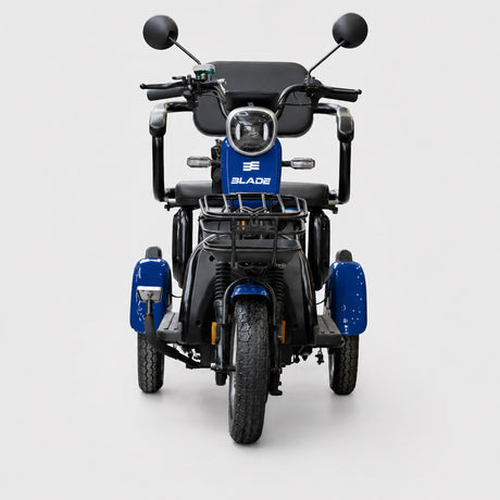 Blade, Triciclu electric persoane BLADE VIVA 14, 1200W, 60V 20Ah, 25 km/h, fara permis, autonomie 50 km, albastru-negru, 1, atomico.ro