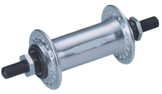 Butuc fata aluminiu, 36 gauri, argintiu, 9 x 140 mm, cale rulare cu bile, O.L.D. 100 mm, 1, atomico.ro