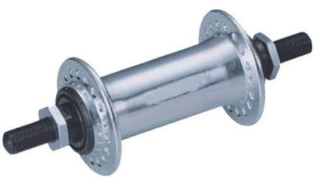 Componente, Butuc fata aluminiu, 36 gauri, argintiu, 9 x 140 mm, cale rulare cu bile, O.L.D. 100 mm, atomico.ro