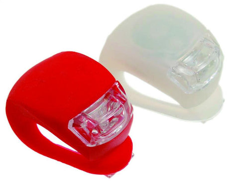 Accesorii pentru biciclete, Set lumini silicon - trip 2 led-uri albe super bright 2 led-uri rosii super bright 2 functii, 1, atomico.ro