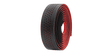 GHIDOLINA VELO - Elastic Wrap  -  PU, Microfiber, Vex Gel, Shockproof, Holes, D2  -  Negru/Rosu