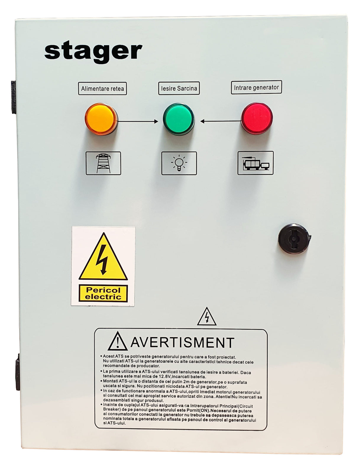 Automatizare monofazata Stager YPA20063F12S, 63A, 12Vcc, 1, atomico.ro