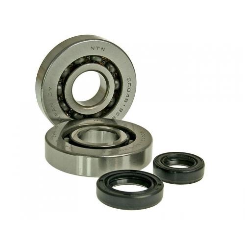 Rulmenti + simeringuri piaggio50 2 x rulmenti 20x52x12, simering 18x28x7, simering 19x30x7, 1, atomico.ro