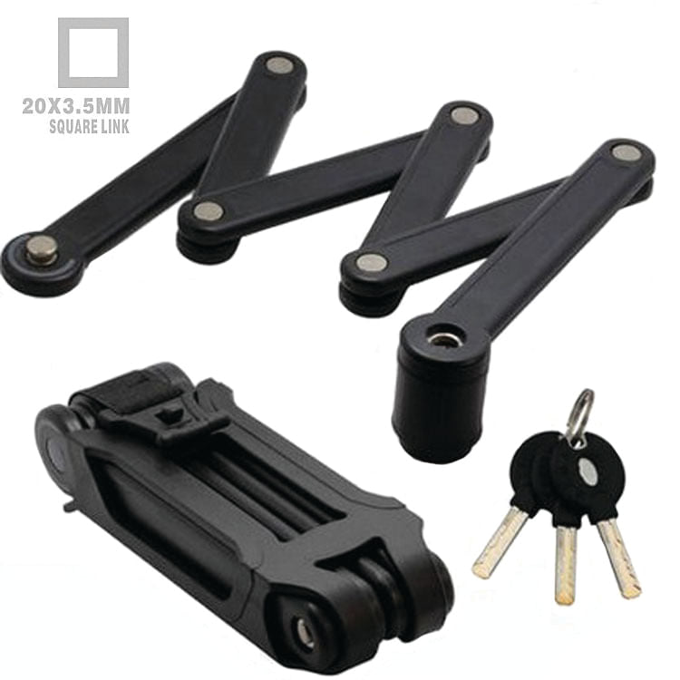 Antifurt pliabil modular cu cheie, 5 mm x 20 mm x 100 cm, 5 articulatii robuste, protectie anticoroziune, 1, atomico.ro